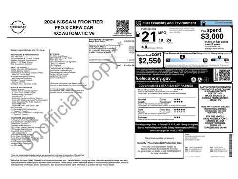 Used 2024 Nissan Frontier Pro-X RWD image 34