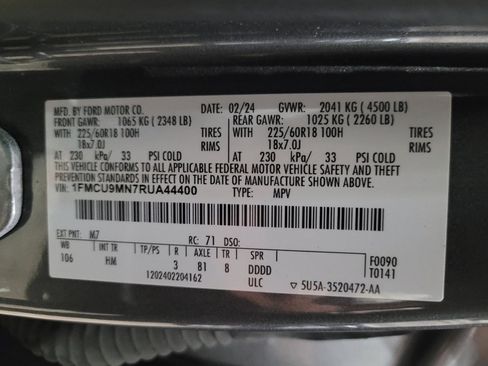 Used 2024 Ford Escape ST-Line AWD/4WD image 33