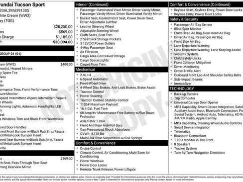 Used 2021 Hyundai Tucson Sport FWD image 12