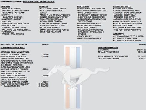Used 2024 Ford Mustang GT Premium w/ GT Performance Package image 3