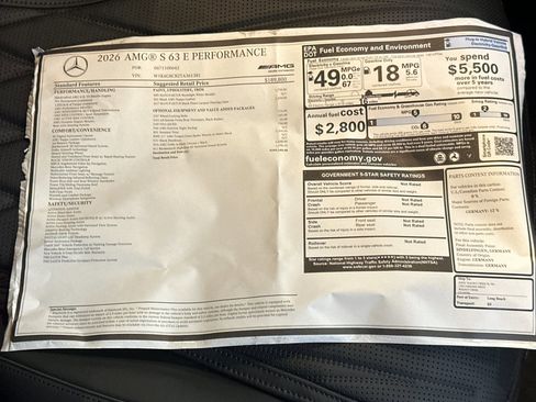 New 2026 Mercedes-Benz S 63 AMG S image 29