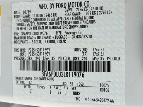 Used 2020 Ford Fusion SE FWD image 37