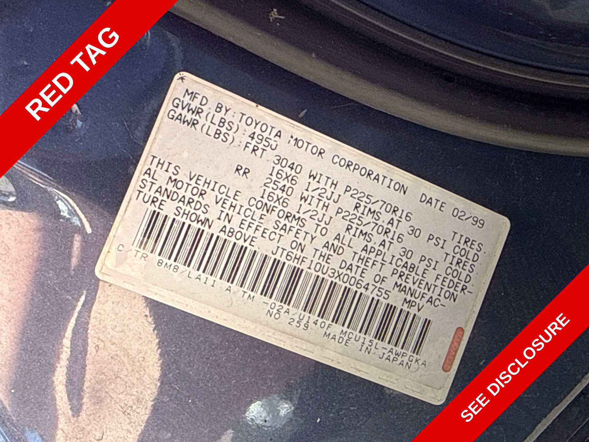 Used 1999 Lexus RX 300 4WD w/ Premium Pkg image 12