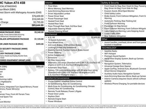 New 2026 GMC Yukon AT4 w/ AT4 Premium Package AWD/4WD image 11