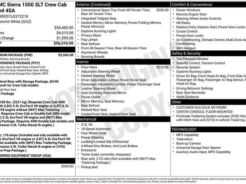 Used 2020 GMC Sierra 1500 SLT w/ SLT Premium Package AWD/4WD image 6