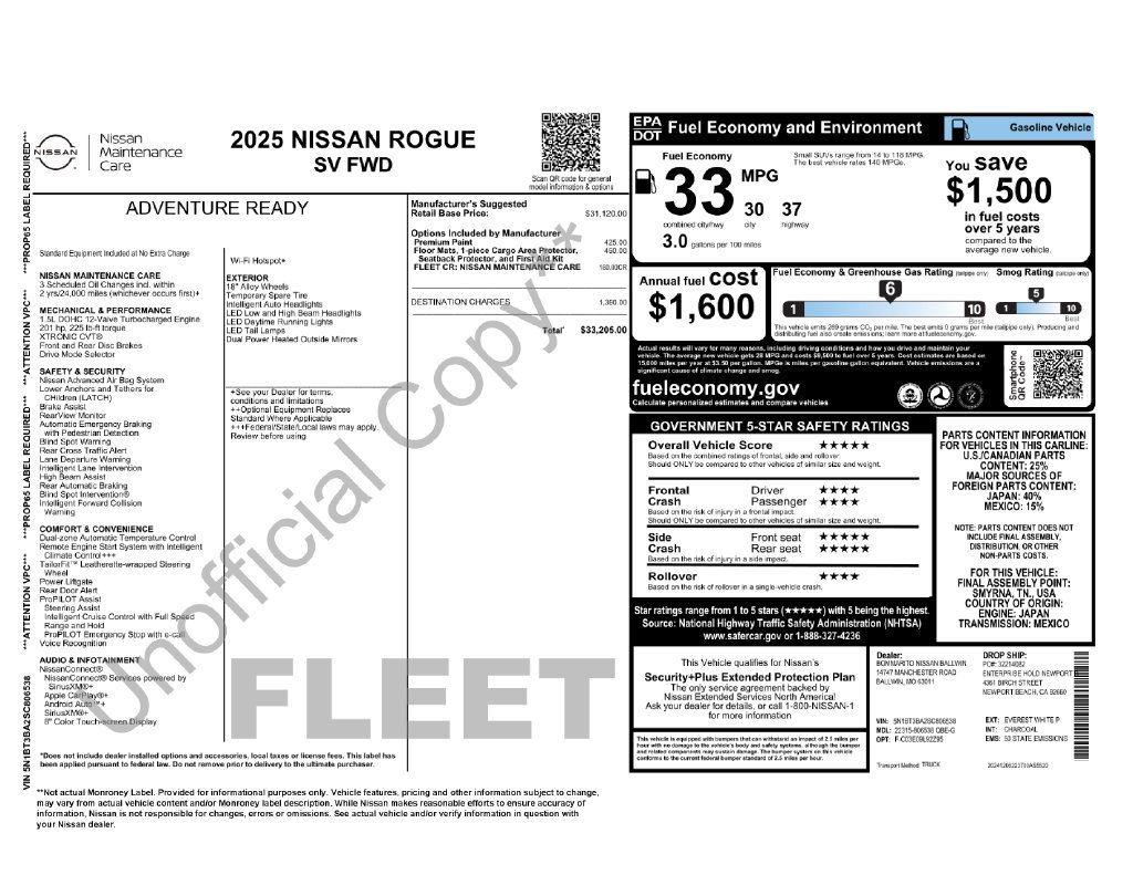 Used 2025 Nissan Rogue SV FWD image 43