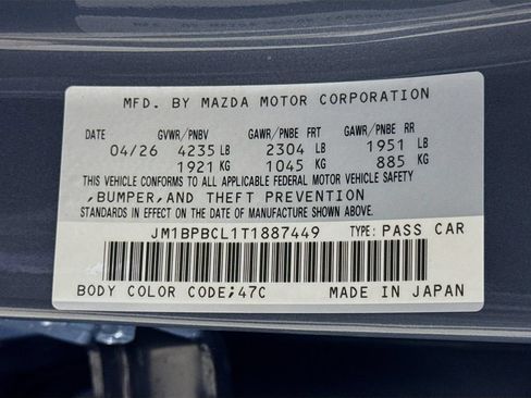 New 2026 MAZDA MAZDA3 Carbon AWD/4WD image 20