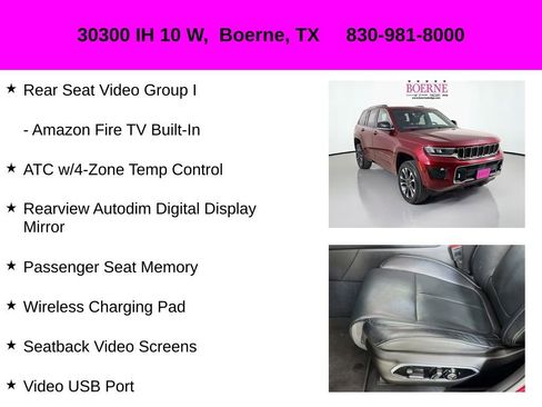 Used 2023 Jeep Grand Cherokee Overland w/ Luxury Tech Group IV image 30