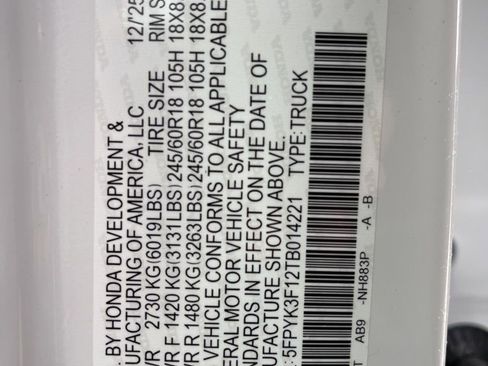 New 2026 Honda Ridgeline Sport image 5