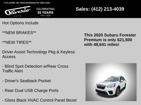 Used 2020 Subaru Forester Premium w/ Popular Package #1 AWD/4WD image 5