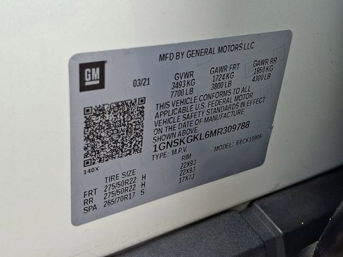 Certified 2021 Chevrolet Suburban High Country AWD/4WD image 28