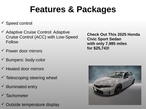 Used 2025 Honda Civic Sport image 20