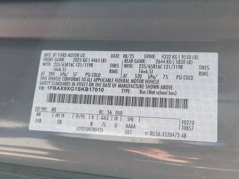 New 2025 Ford Transit 350 XL image 15