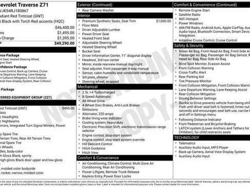 Used 2024 Chevrolet Traverse Z71 image 45