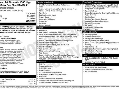 Used 2017 Chevrolet Silverado 1500 High Country AWD/4WD image 36