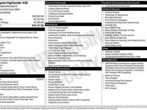 Used 2023 Toyota Highlander XSE AWD/4WD image 31