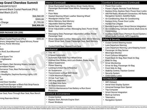 Certified 2023 Jeep Grand Cherokee Summit AWD/4WD image 13