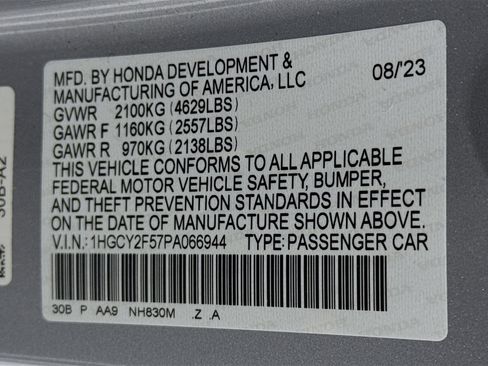 Certified 2023 Honda Accord Sport image 30