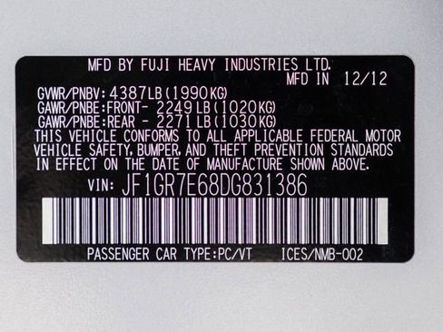 Used 2013 Subaru Impreza WRX Premium image 96