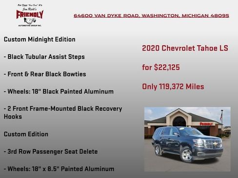 Used 2020 Chevrolet Tahoe LS w/ Enhanced Driver Alert Package image 20
