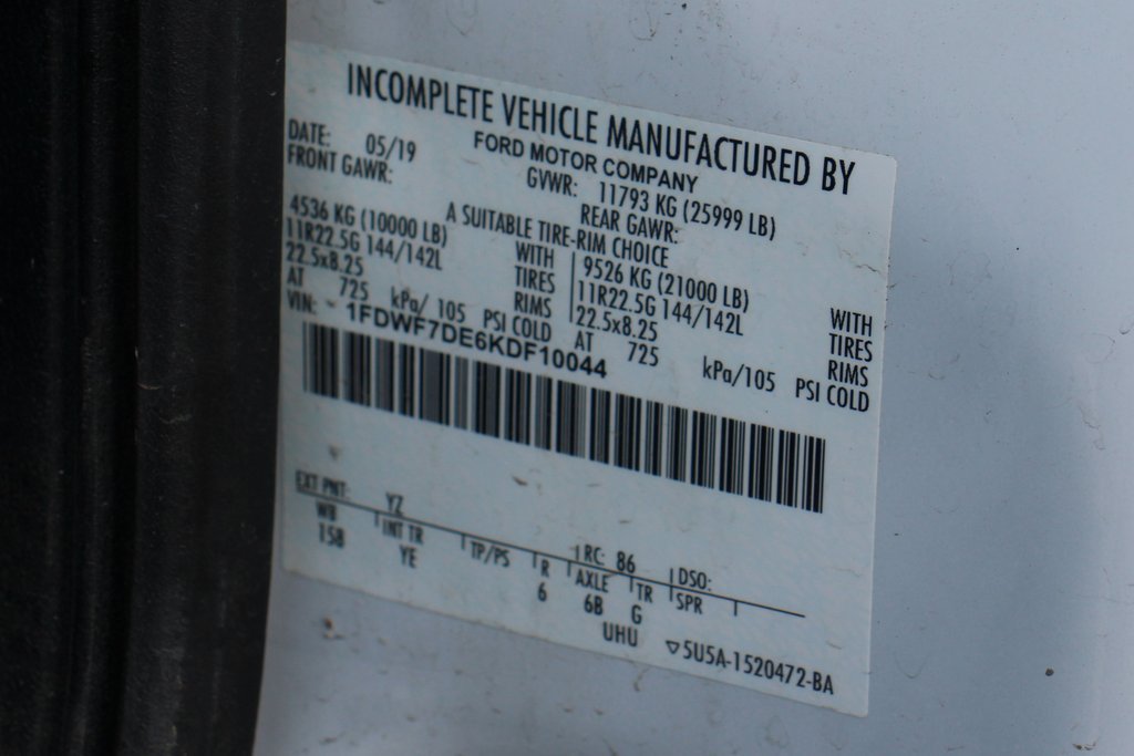 Used 2019 Ford F750 2WD Regular Cab Super Duty image 56