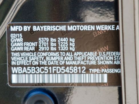 Used 2015 BMW 535i xDrive Sedan AWD/4WD image 8