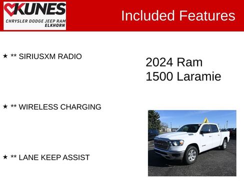 Used 2024 RAM 1500 Laramie AWD/4WD image 3