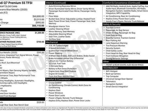 Used 2020 Audi Q7 3.0T Premium w/ Convenience Package image 3