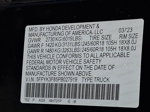 Used 2023 Honda Ridgeline Black Edition image 29