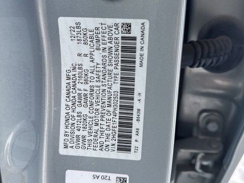 Certified 2023 Honda Civic EX image 24
