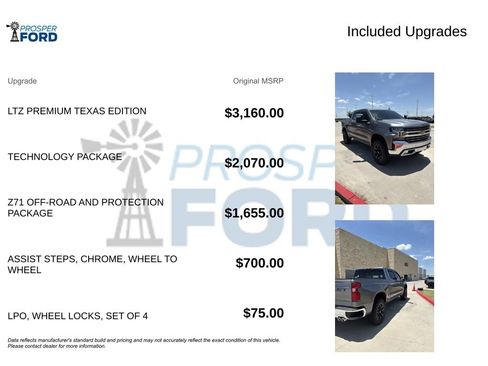 Used 2021 Chevrolet Silverado 1500 LTZ w/ LTZ Premium Texas Edition AWD/4WD image 3