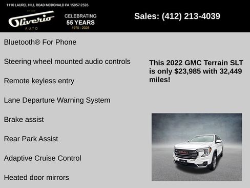 Used 2022 GMC Terrain SLT image 16