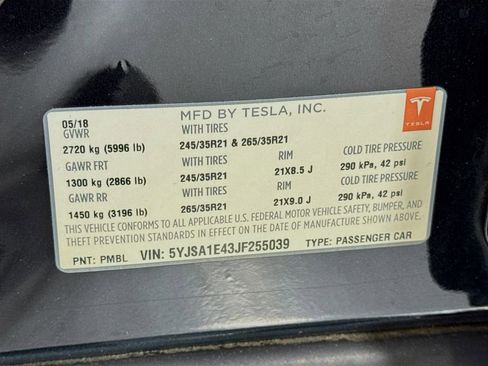 Used 2018 Tesla Model S P100D image 48