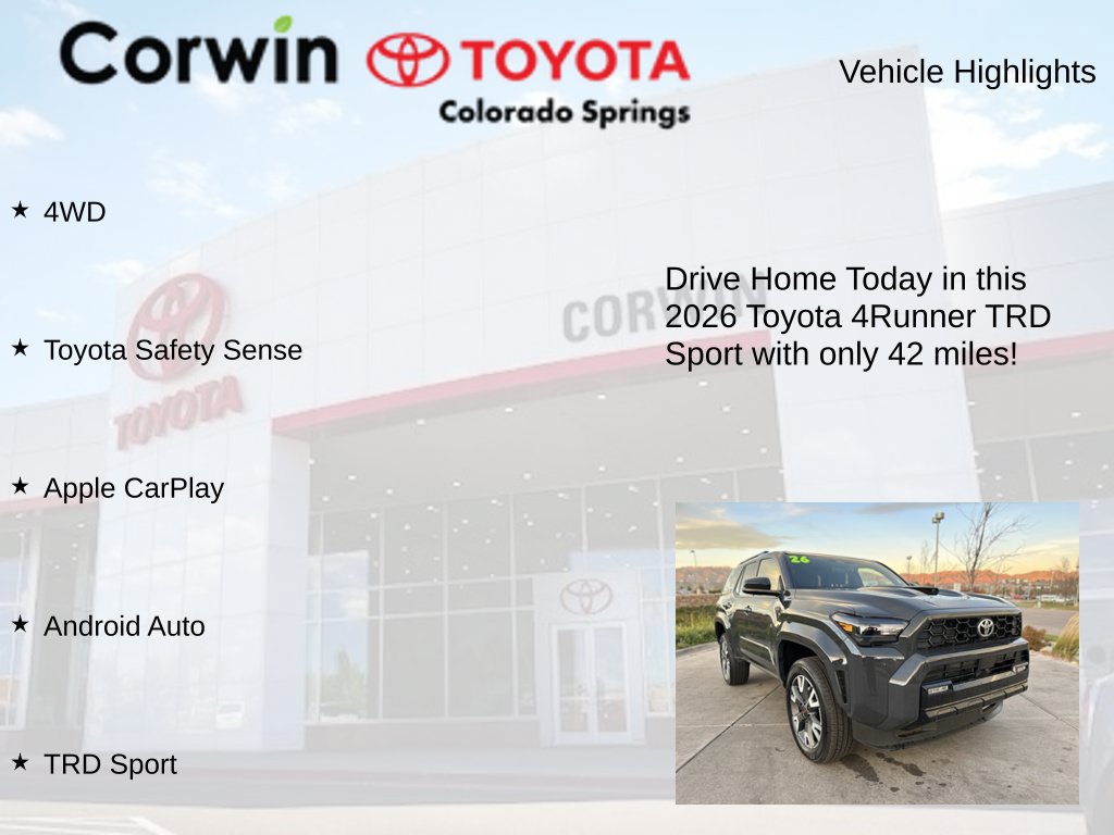 Used 2026 Toyota 4Runner TRD Sport AWD/4WD image 7