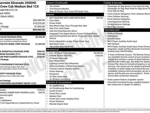 Used 2024 Chevrolet Silverado 2500 Custom w/ Custom Value Package AWD/4WD image 55