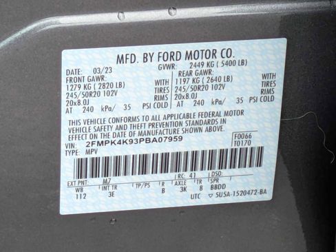 Used 2023 Ford Edge Titanium w/ Class II Trailer Tow Package image 35