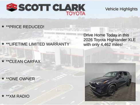 Used 2026 Toyota Highlander XLE AWD/4WD image 12