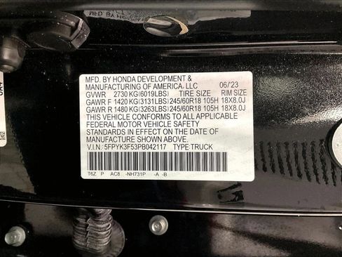 Used 2023 Honda Ridgeline RTL image 36