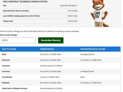 Used 2023 Chevrolet Silverado 2500 Custom w/ Custom Value Package AWD/4WD image 23