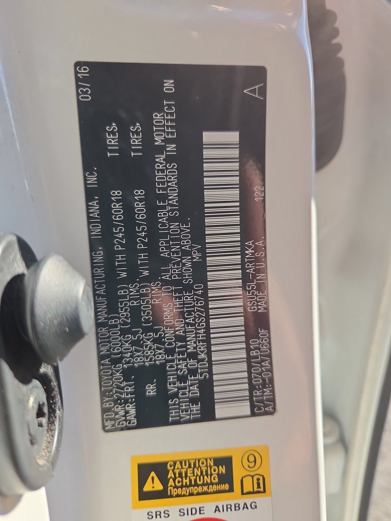 Used 2016 Toyota Highlander XLE AWD/4WD image 43
