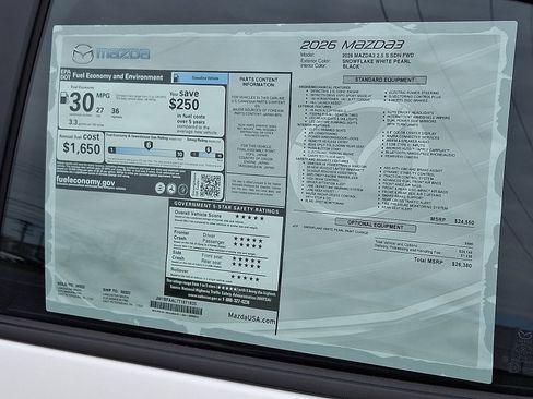 New 2026 MAZDA MAZDA3 s image 6