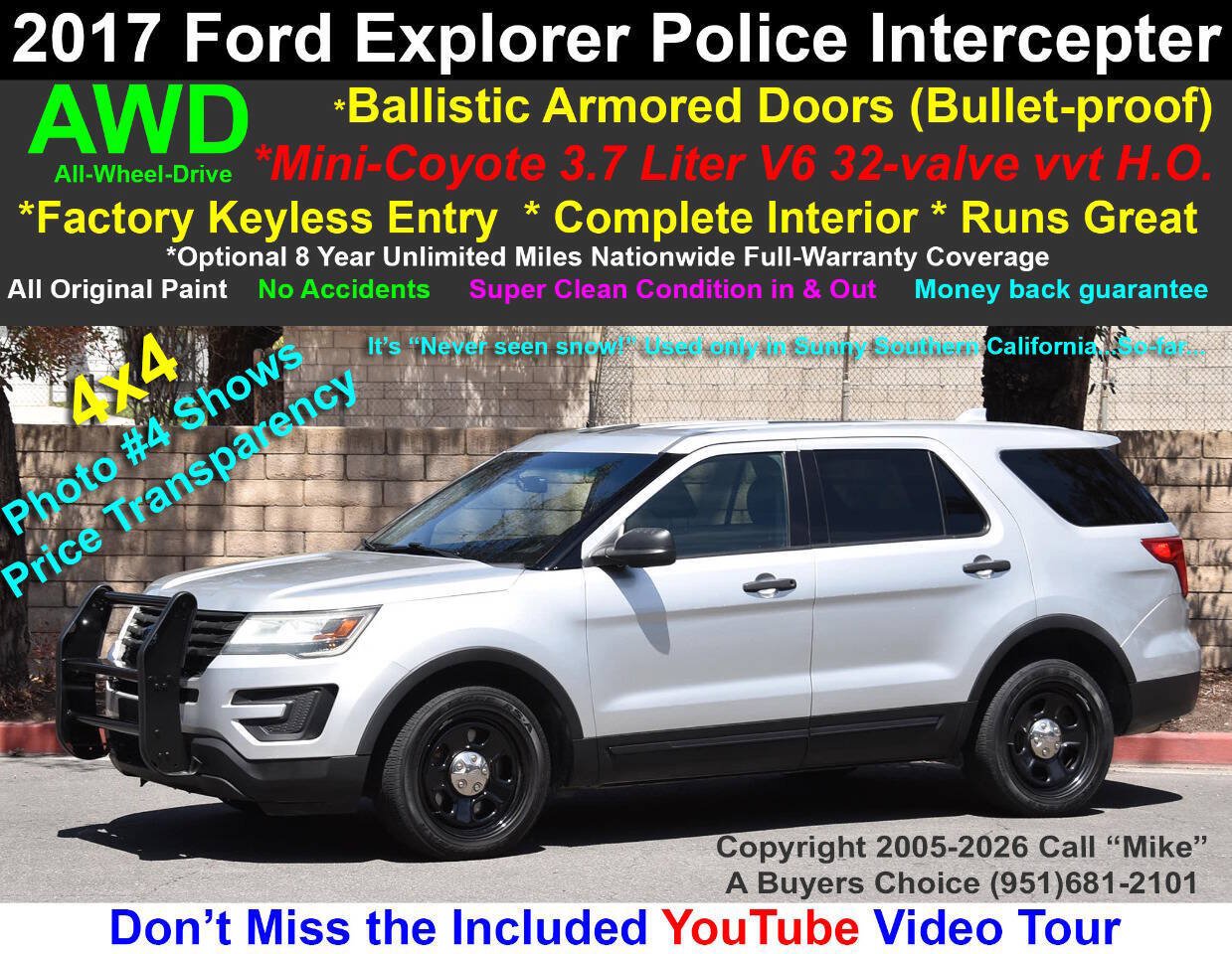 Used 2017 Ford Explorer 4WD Police Interceptor image 1