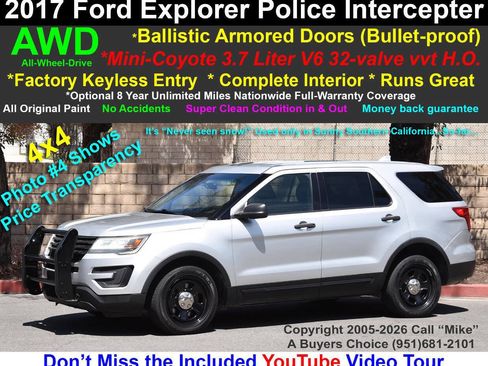 Used 2017 Ford Explorer 4WD Police Interceptor image 1