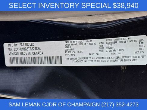 New 2026 Chrysler Pacifica Select FWD image 31