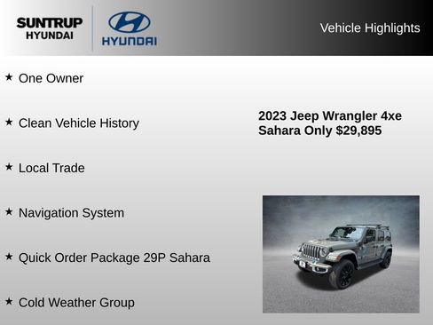 Used 2023 Jeep Wrangler Unlimited Sahara w/ Cold Weather Group AWD/4WD image 8