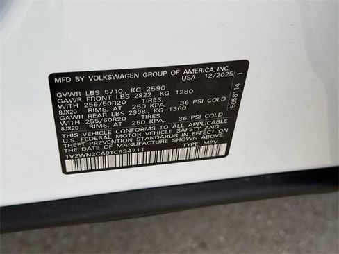 New 2026 Volkswagen Atlas SE image 21