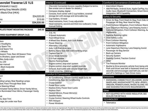 Used 2023 Chevrolet Traverse LS image 37