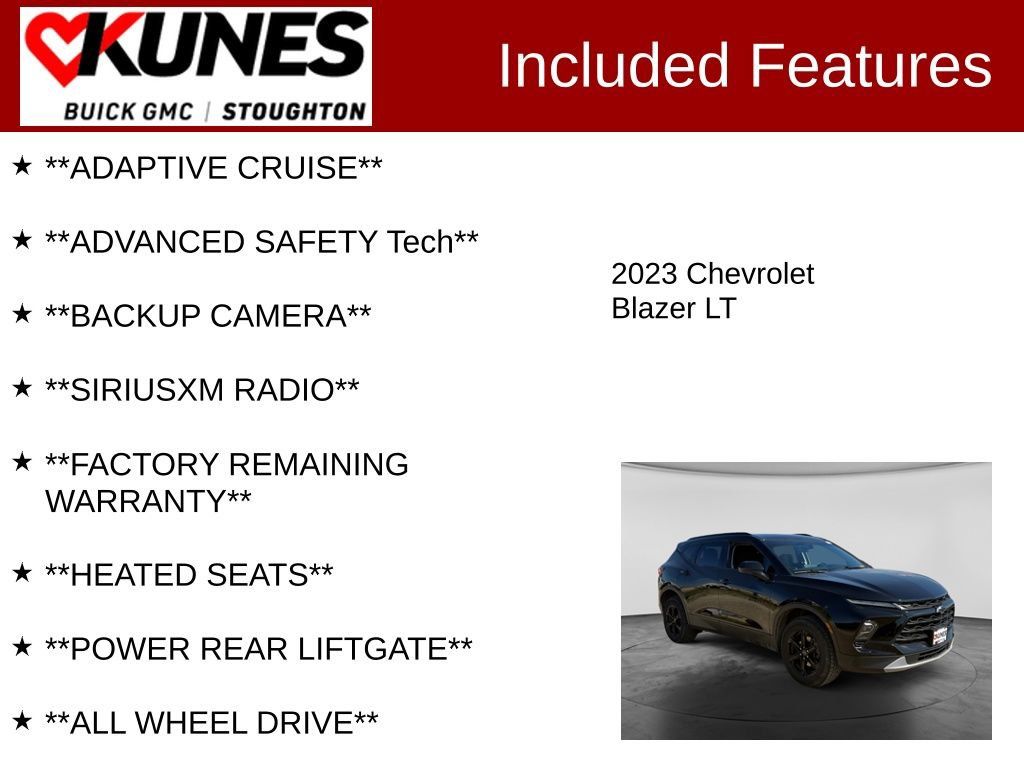 Used 2023 Chevrolet Blazer LT w/ Convenience Package AWD/4WD image 2