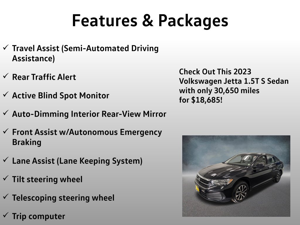 Used 2023 Volkswagen Jetta S w/ IQ.Drive Package FWD image 17