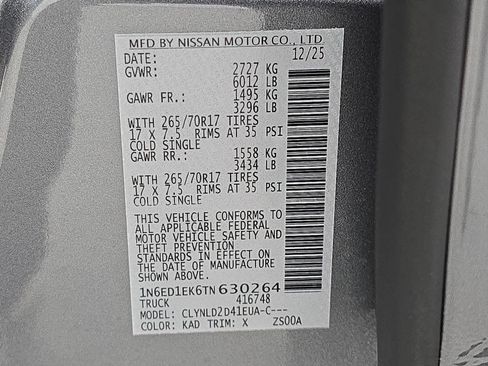 New 2026 Nissan Frontier PRO-4X image 34